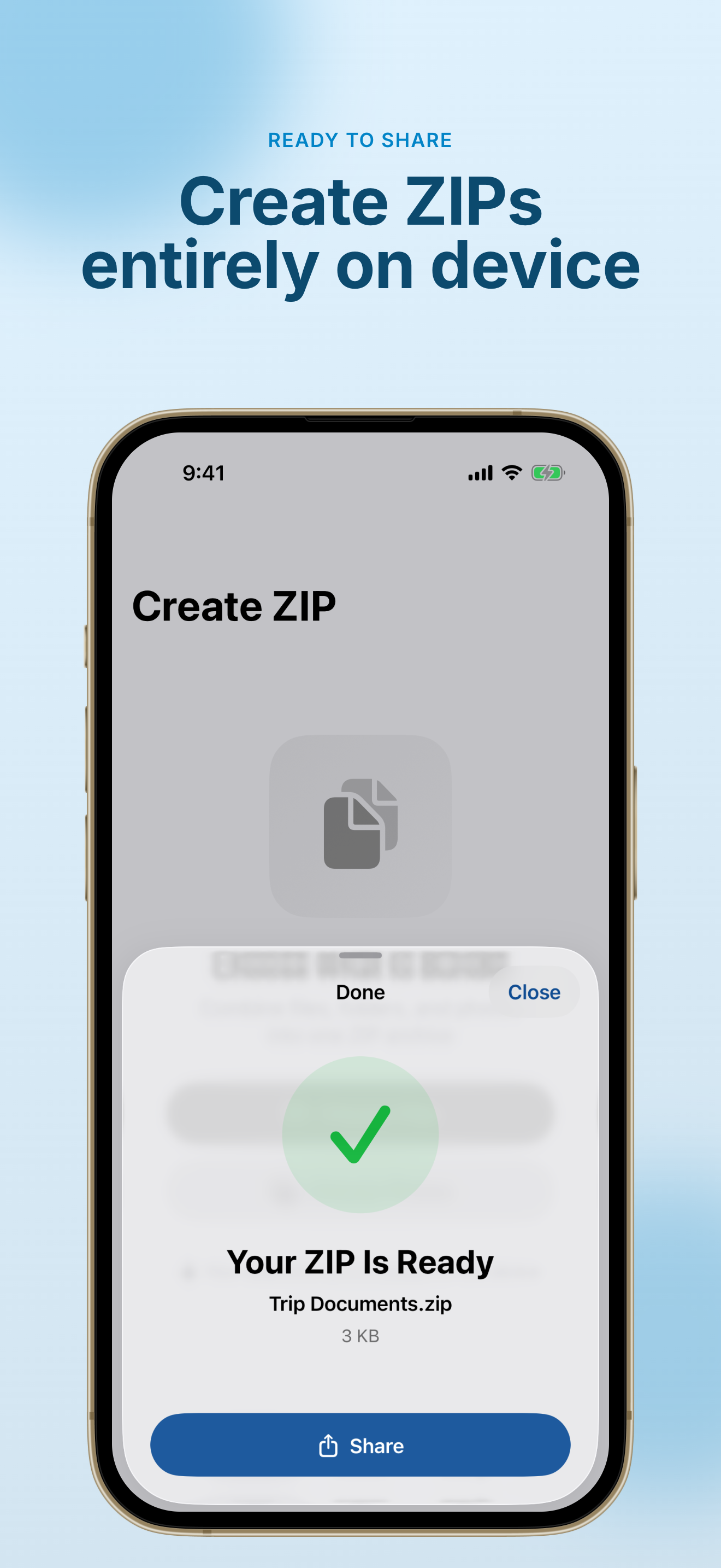 ZIP Maker - Files & Photos screenshot 2
