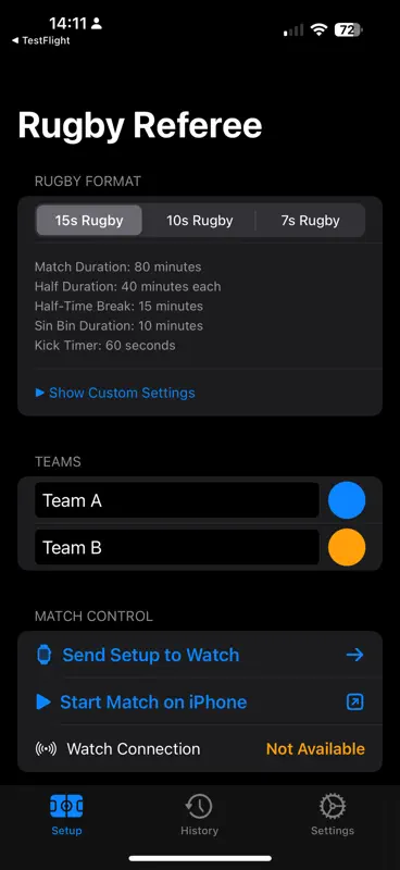 Better Rugby Ref V2 screenshot 1 of 3