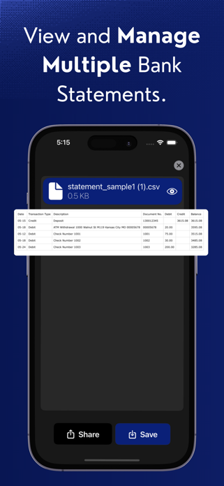 Bank Statement Converter App Screenshot 3 of 4