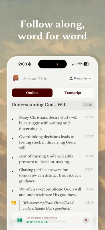 Sermon Scribe: Bible Notetaker screenshot 3 of 9