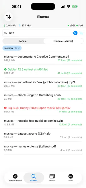 aMule Remote screenshot 3