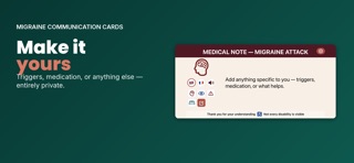 My Migraine Card screenshot