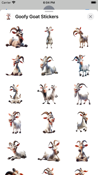 Screenshot #1 pour Goofy Goat Stickers