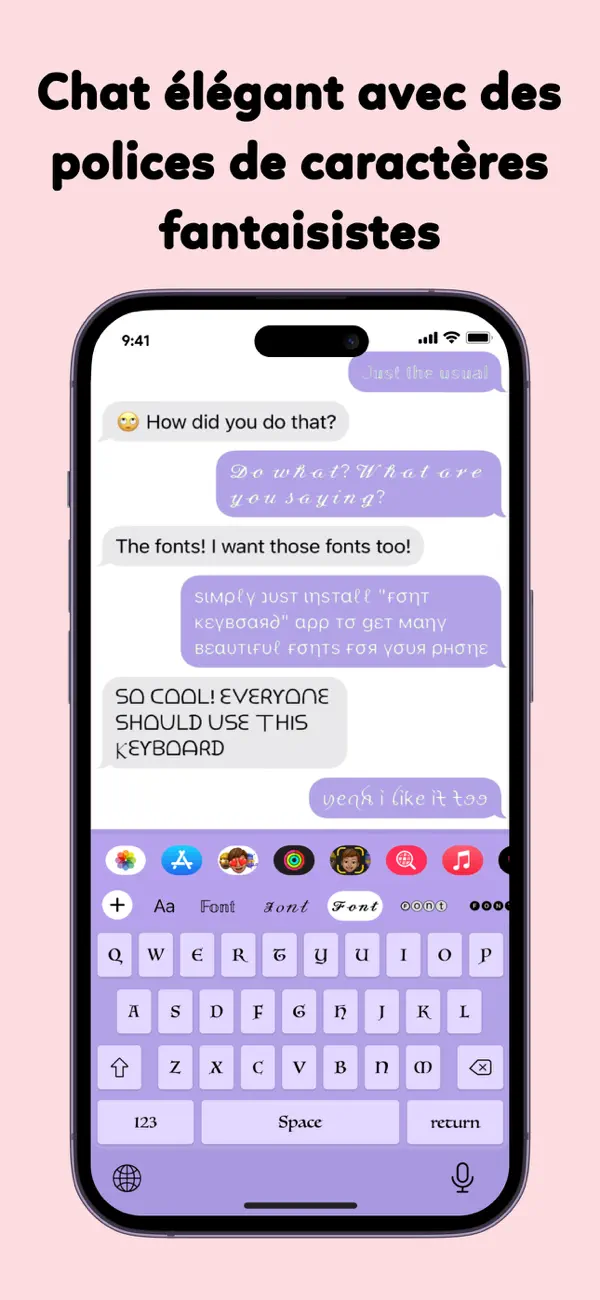 Screenshot #2 pour Fonts Keyboard for iPhone,iPad