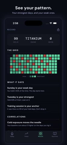 Baseline: Discipline Tracker screenshot