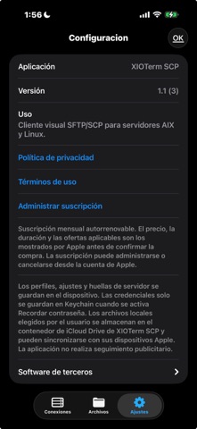 XIOTerm-SCP: SFTP Client Screenshot 8 of 10