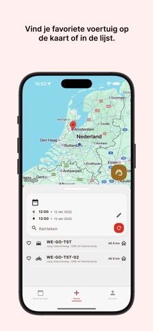 Mobiliteitsapp PoA iPhone screenshot