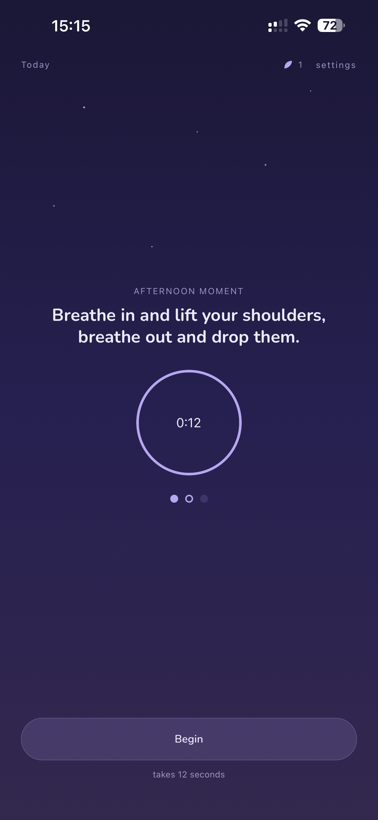 Tend: A Daily Pause screenshot 2