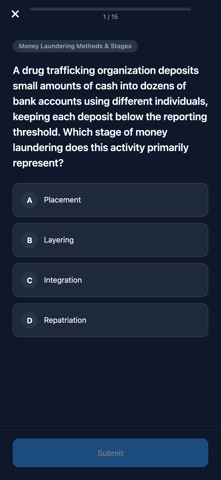 CAMS AML Exam Prep screenshot