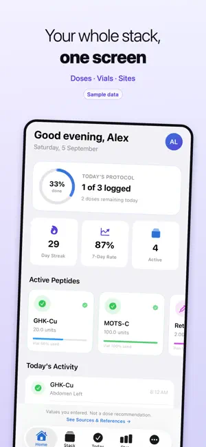 PepCore: Peptide Tracker screenshot 1