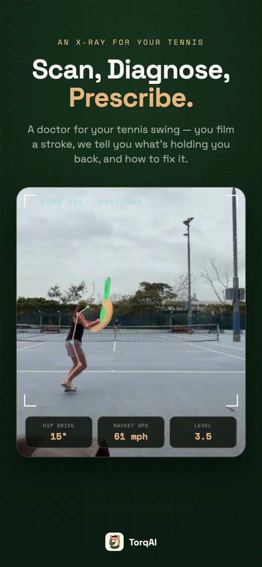 TorqAI: Tennis Swing Doctor screenshot 1
