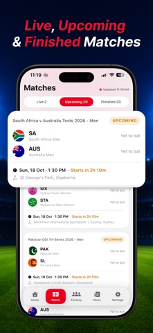 Live Cricket TV - 2026 Screenshot 4 of 7