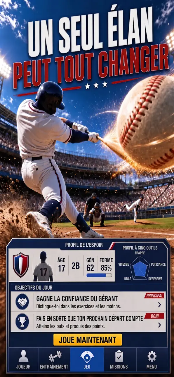 Baseball Rising Star: MVP Life iOS Mod IPA screenshot 1 - iOS game interface