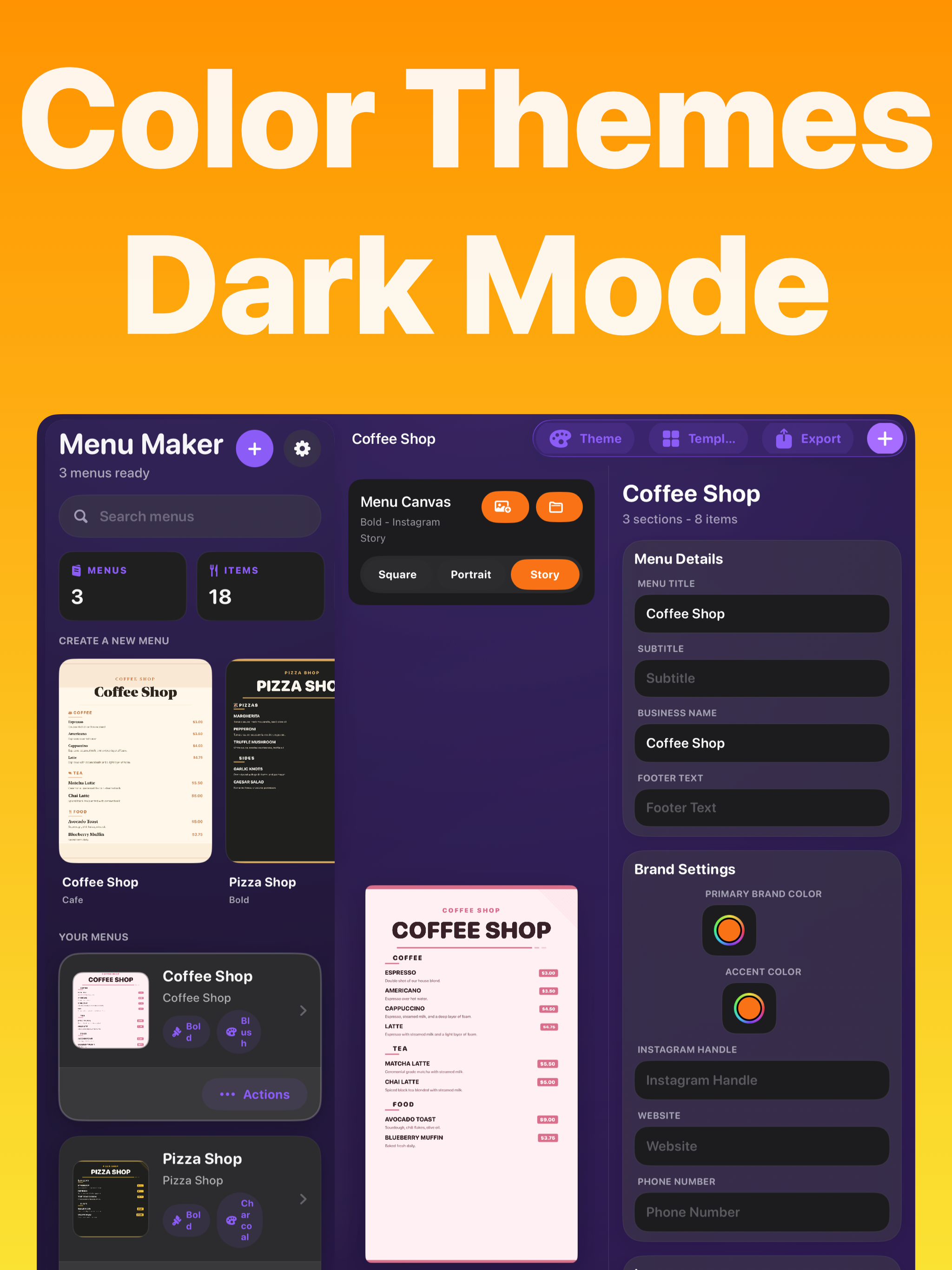 Menu Maker+ screenshot 7