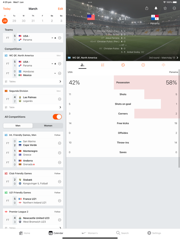 Forza Football - Live Scores iPad screenshot 4 - Sports app