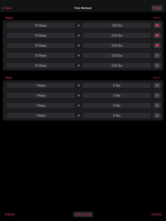 Screenshot #4 pour Sets Workout App