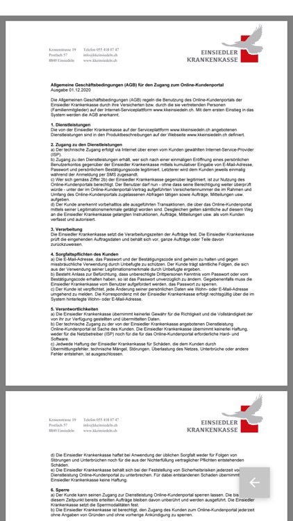 Einsiedler Krankenkasse