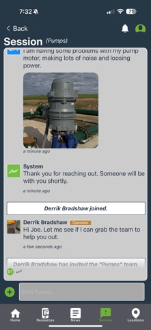 Lad Customer Service iPhone screenshot