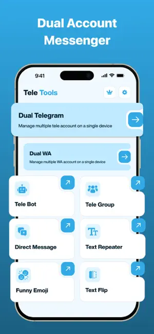 Telegram Plus ~ Dual Messenger iPhone screenshot 1