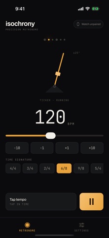 Isochrony: Haptic Metronome screenshot