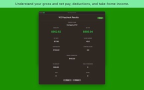 Paycheck Estimate Analysis screenshot