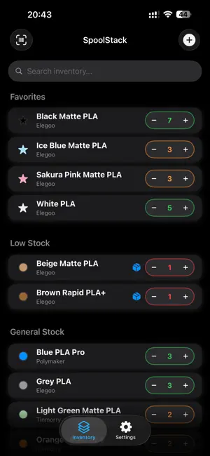 SpoolStack screenshot 1
