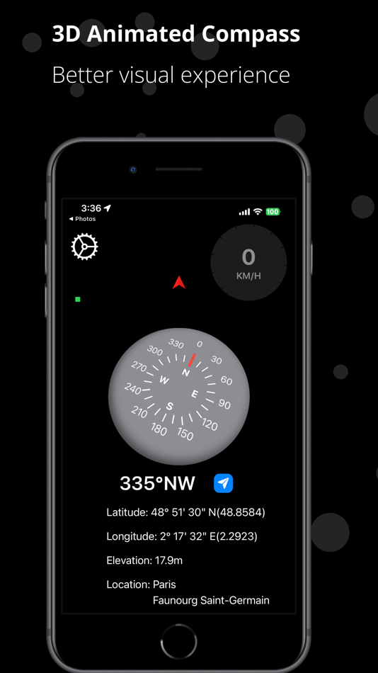 #1. Swift Compass (iOS) 由: Poh Earr Tan