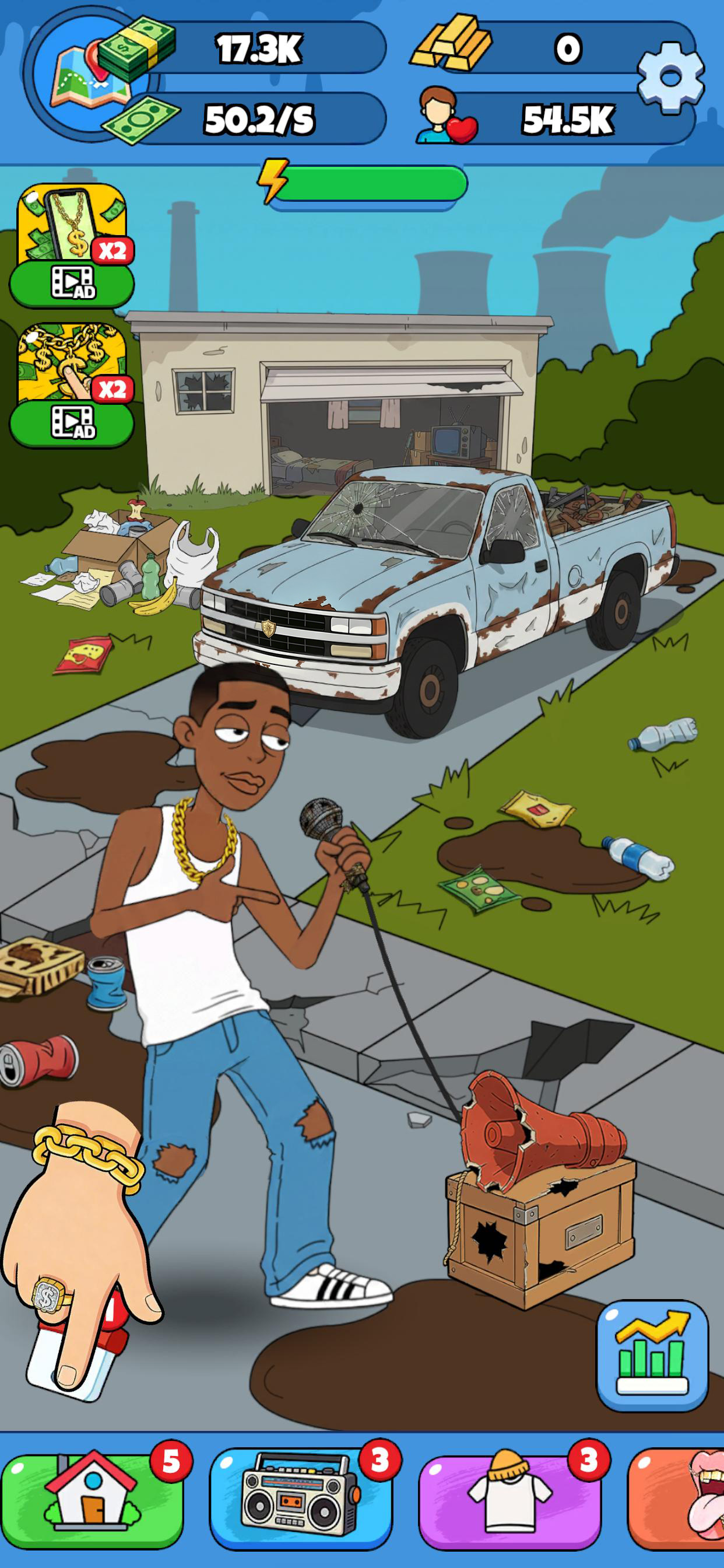Rap Star:Idle Clicker