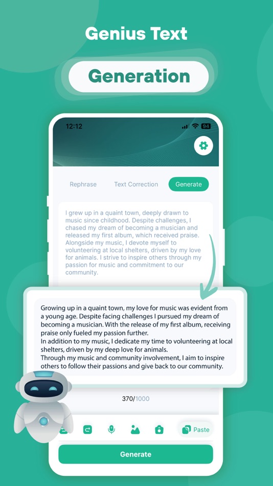 #3. Paraphrase AI : Rewording Tool (iOS) 由: abderrahim marari