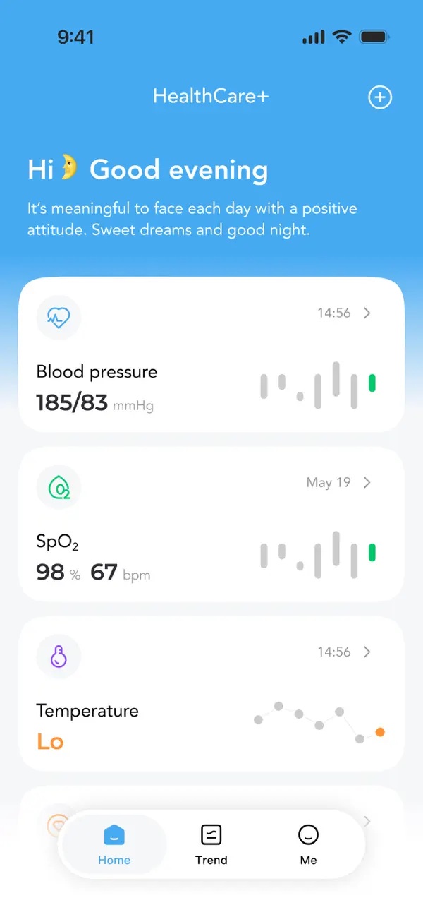 Screenshot #1 pour HealthCare+ – Wellbeing