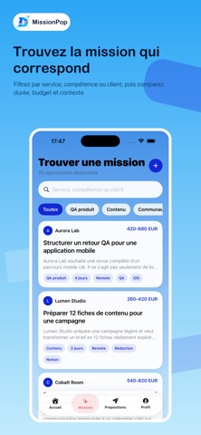 MissionPop screenshot 1