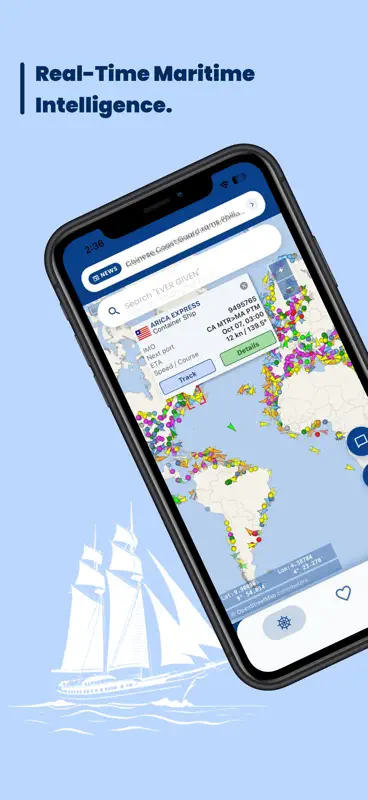 Marine Traffic: AIS Ship Radar screenshot 1 of 7