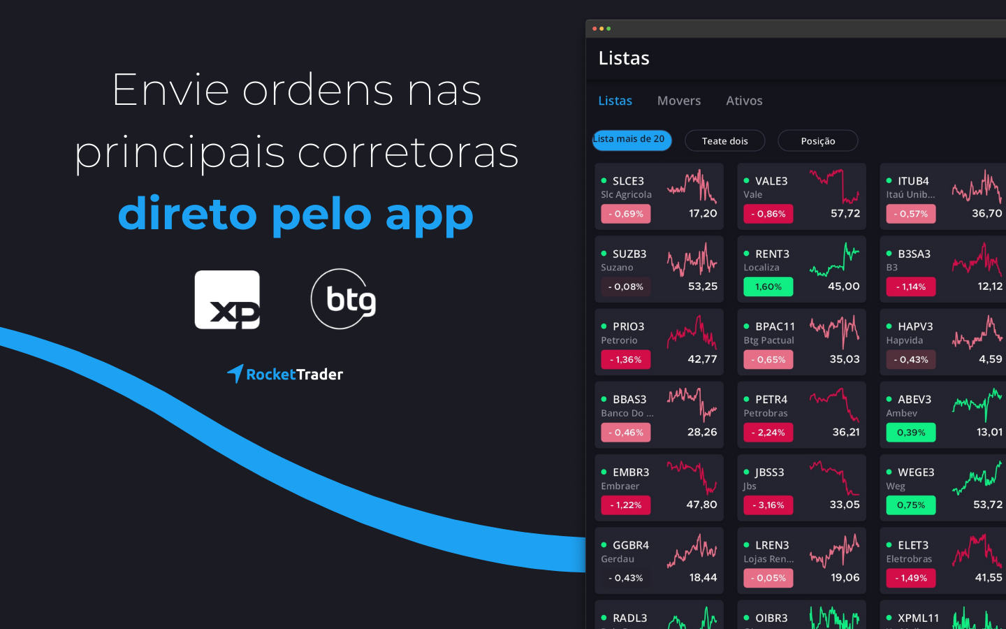 RocketTrader: Ações e Trading