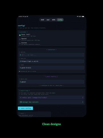 OpenGS iPad screenshot