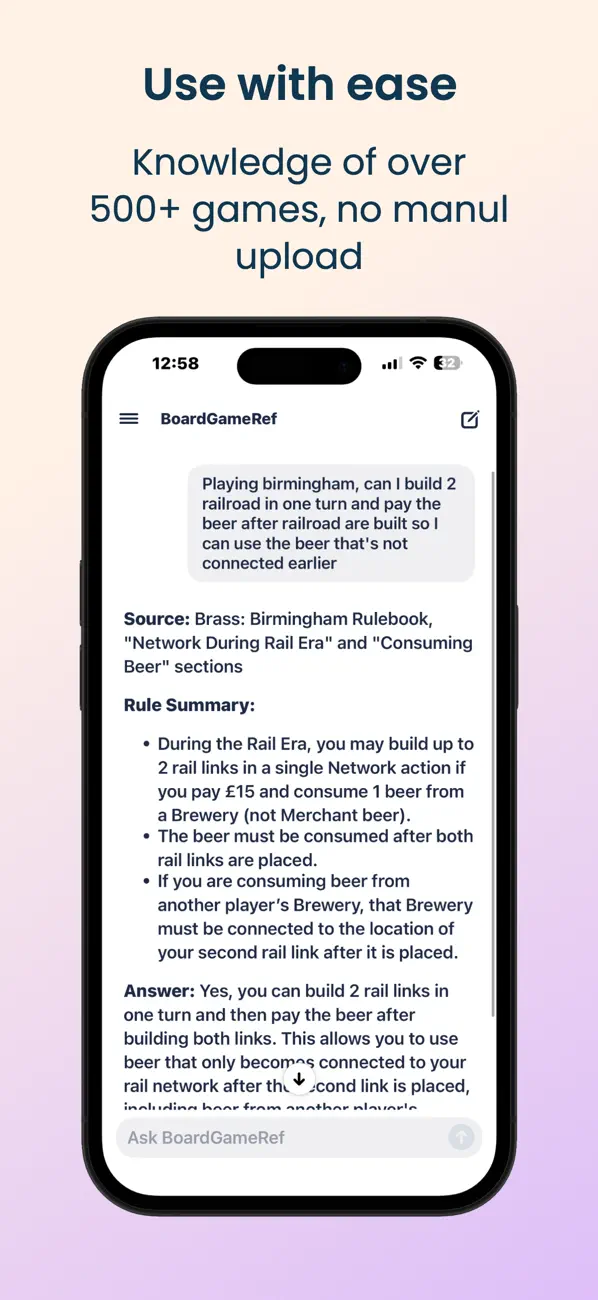 #2. BoardGameRef (iOS) Tekijänä: Haocheng Bai