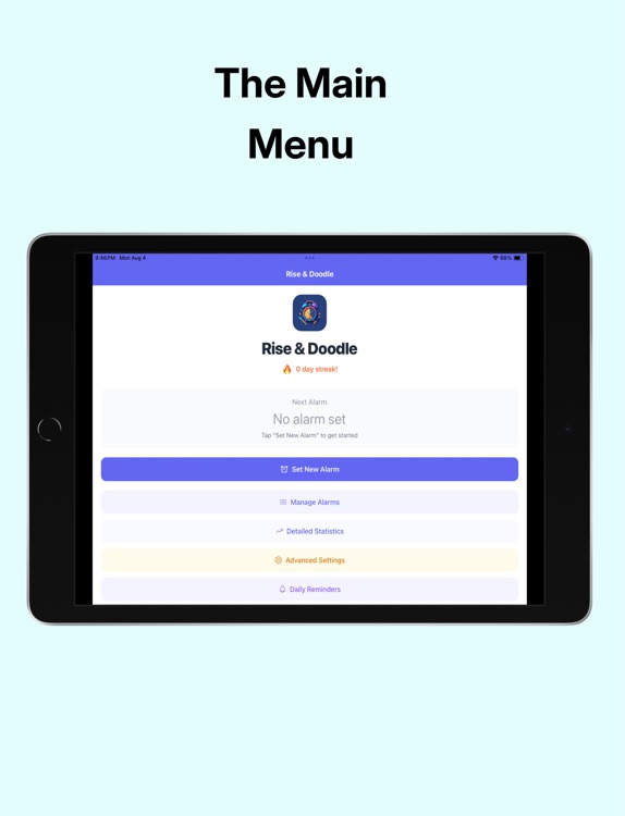 Rise & Doodle - Creative Alarm