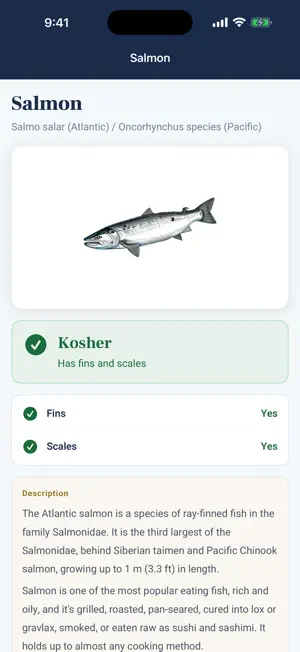 KosherFish.co - Is It Kosher? screenshot 2