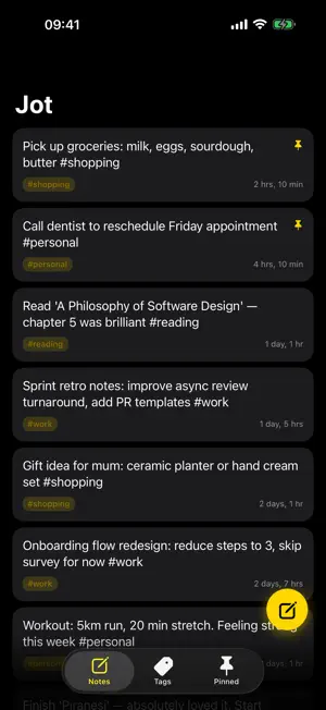 Jot Quick Notes screenshot 1