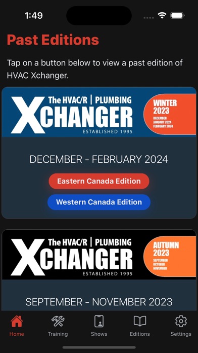 HVAC Xchanger Screenshot