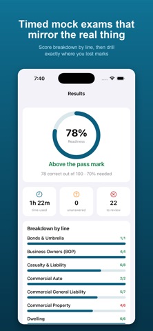 P&C Insurance Exam Prep iPhone screenshot