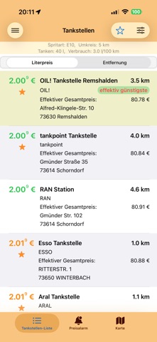 HB-SpritPreise screenshot