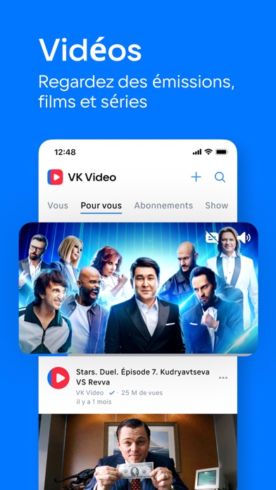 Screenshot #1 pour VK: réseau social, messenger