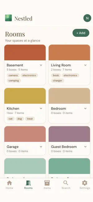 Nestled Home Organizer screenshot 3