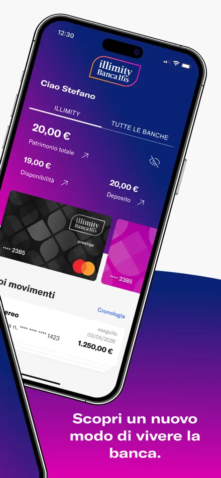 Illimity Bank app screenshot 2