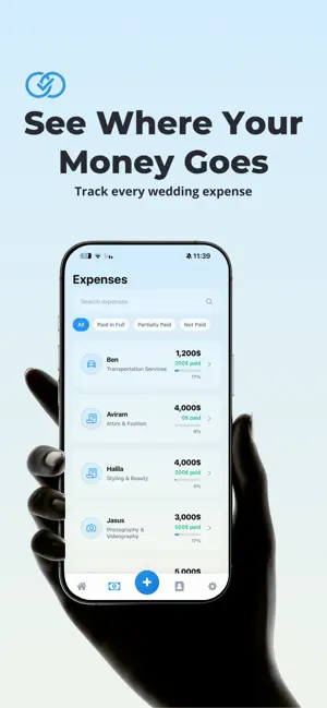 WeddingBudget: Track Payments screenshot 1