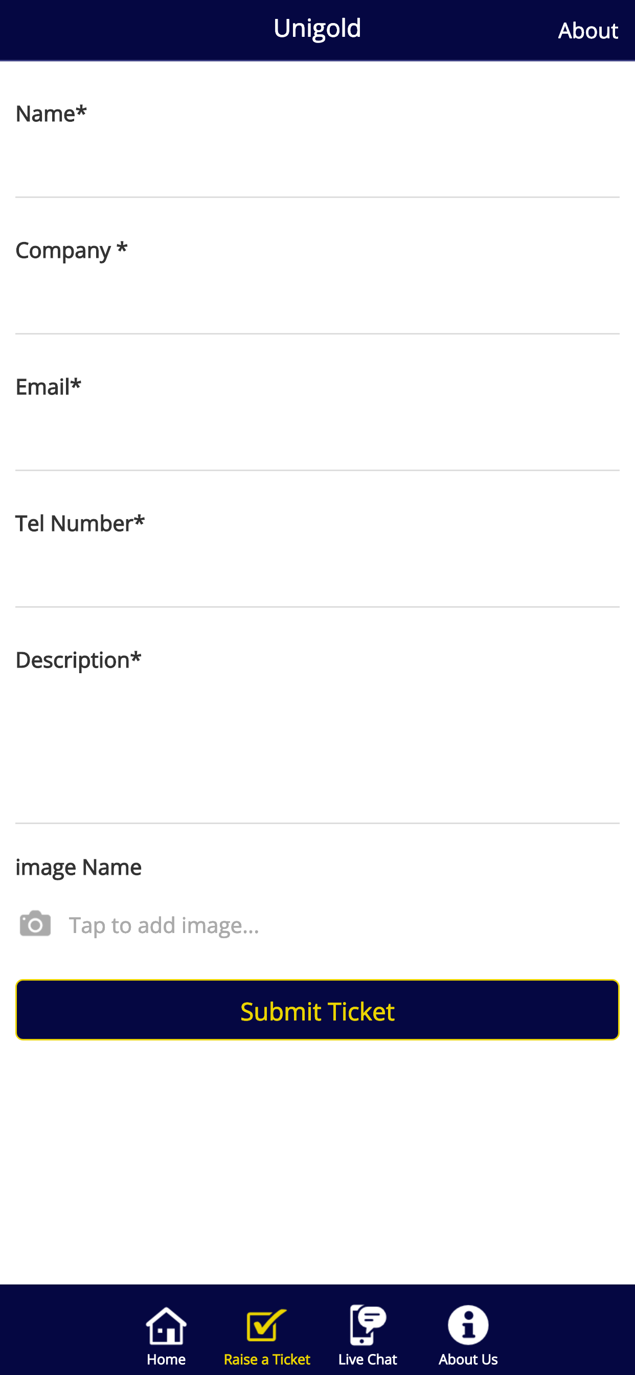Unigold Support App screenshot 2