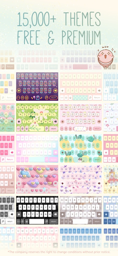 Pastel Keyboard - VIP Premium - Productivity App | MWM