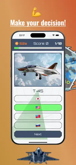 Captura de pantalla de Jet Quiz : Modern Age en iPhone 4