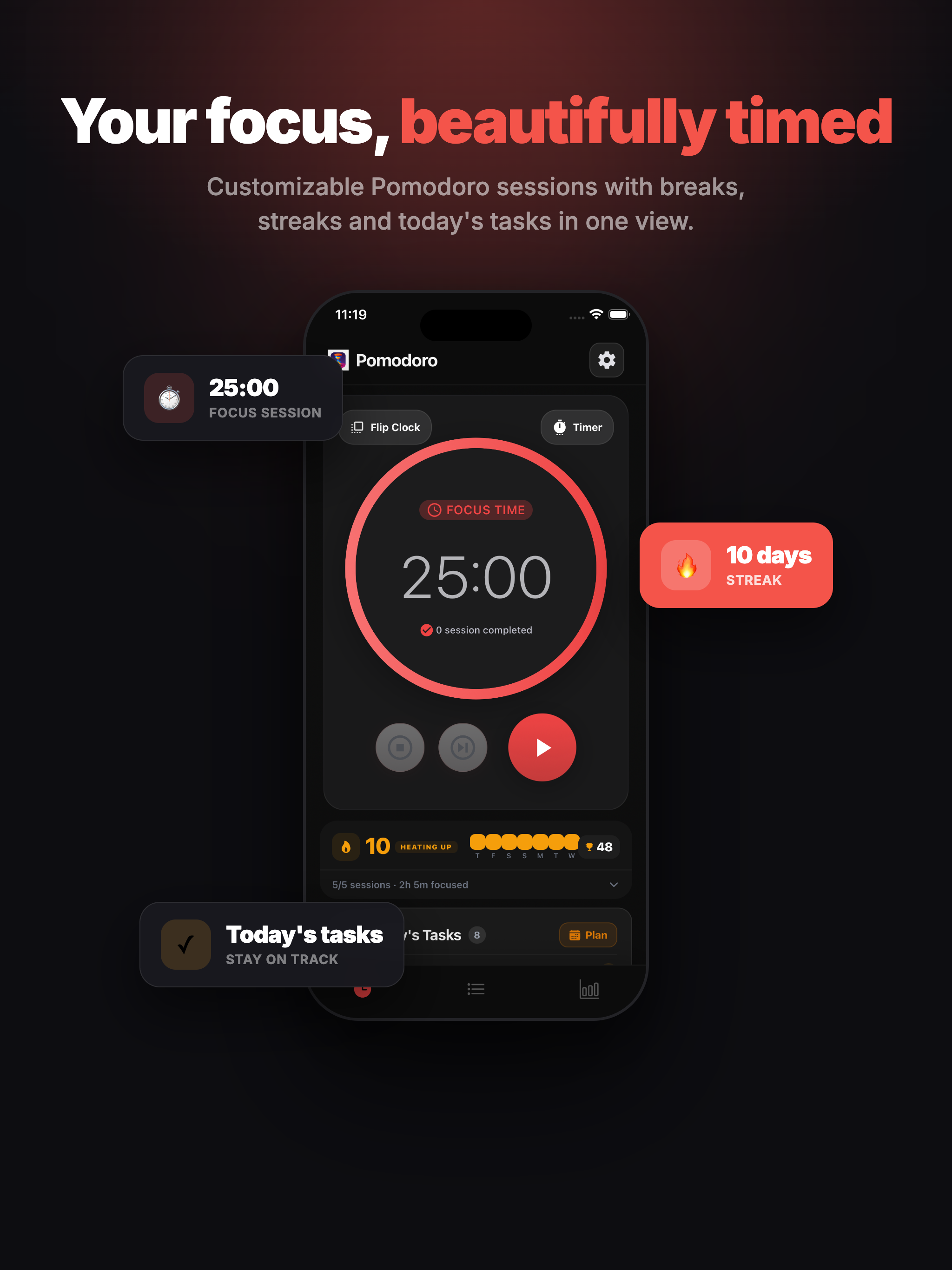 Pomodo: Focus Timer & Tasks screenshot 10