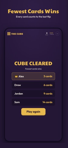 The Cube Card Game iPhone screenshot